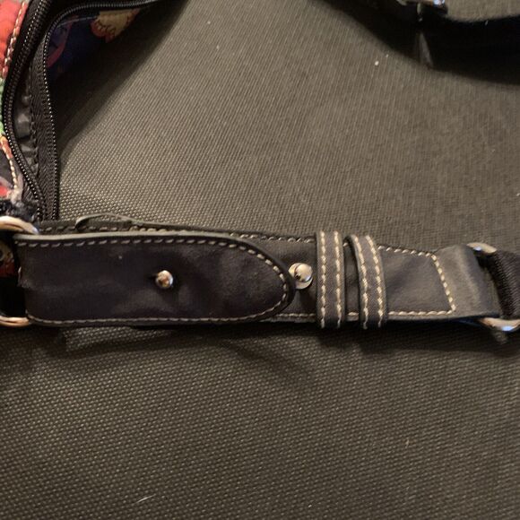 Tyler Rodan Crossbody Messenger Shoulder Bag Paisley Colorful Preowned Pockets - Picture 15 of 16